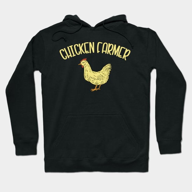 Chicken Farmer Hoodie by Foxxy Merch